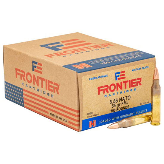 HORN FRONTIER 5.56 NATO 55GR FMJ M193 150/8 - Ammunition